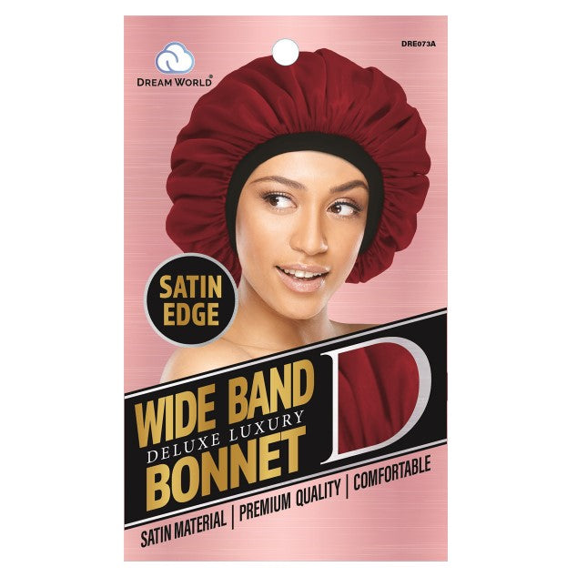 Dream World W-Wide Band Bonnet Satin #Dre073a