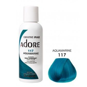 Zbožňujte polo permanentní barvu vlasů 117 Aquamarine 118ml