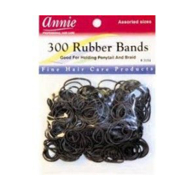 Annie Black Rubber Bands 300 PCS