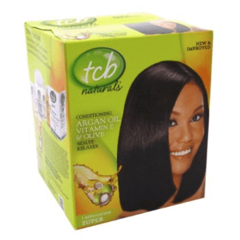 TCB Naturals Olive Oil No Lye Relaxer Kit Super