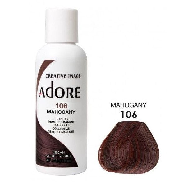 Zbožňujte semi permanentní barvu vlasů 106 mahagon 118ml